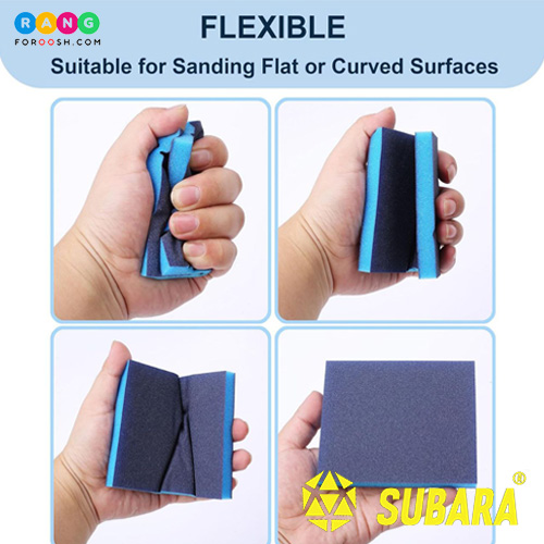 سنباده ابری اسفنجی دو طرفه زبر SUBARA مناسب آب و خشک 6 سنباده ابری اسفنجی دو طرفه زبر SUBARA مناسب آب و خشک - Image 6